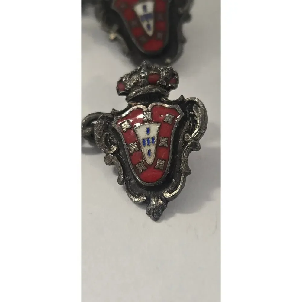 Military Monarchy Rosas De Portugal Cufflinks Pre-Owned  VTG